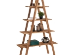 ΒΙΒΛΙΟΘΗΚΗ STAM HM7895 TEAK ΞΥΛΟ ΣΕ ΦΥΣΙΚΟ ΧΡΩΜΑ 120x33x180Y εκ.