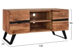 ΕΠΙΠΛΟ TV ALICIA ΜΑΣΙΦ ΞΥΛΟ ΑΚΑΚΙΑΣ ΦΥΣΙΚΟ HM8174.11 130x43x66Y εκ.