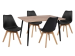 ΣΕΤ ΤΡΑΠΕΖΑΡΙΑΣ 5ΤΜΧ HM10350.01 ΤΡΑΠΕΖΙ 120x70x76,5 cm & ΚΑΡΕΚΛΕΣ VEGAS