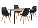 ΣΕΤ ΤΡΑΠΕΖΑΡΙΑΣ 5ΤΜΧ HM10347 ΤΡΑΠΕΖΙ 140x80x76 cm & 4 ΚΑΡΕΚΛΕΣ VEGAS