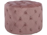 ΣΚΑΜΠΟ KASSIE  ΣΑΠΙΟ ΜΗΛΟ ΒΕΛΟΥΔΟ ΤΥΠΟΥ CHESTERFIELD HM8406.02 Φ60x43Υ εκ.