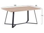 ΣΕΤ ΤΡΑΠΕΖΑΡΙΑΣ HM11182 5ΤΜΧ ΤΡΑΠΕΖΙ ALDWIN MDF & ΚΑΡΕΚΛΕΣ IVY ΚΥΠΑΡΙΣΣΙ ΒΕΛΟΥΔΟ