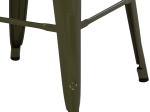 ΣΚΑΜΠΟ ΜΕΣΑΙΟΥ ΥΨΟΥΣ ΜΕΤΑΛΛΙΚΟ MELITA-PRO HM8573.43 DARK OLIVE GREEN 43x43x67Υεκ.
