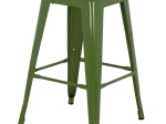 ΣΚΑΜΠΟ ΜΕΣΑΙΟΥ ΥΨΟΥΣ ΜΕΤΑΛΛΙΚΟ MELITA-PRO HM8573.53 ΣΕ LIGHT OLIVE GREEN 43x43x67Υεκ.