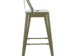 ΣΚΑΜΠΟ ΜΠΑΡ ΜΕΣΑΙΟΥ ΥΨΟΥΣ ΜΕΤΑΛΛΙΚΟ MELITA-PRO HM8574.43 DARK OLIVE GREEN 43x43x88Υεκ.