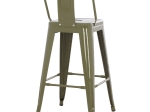 ΣΚΑΜΠΟ ΜΠΑΡ ΜΕΣΑΙΟΥ ΥΨΟΥΣ ΜΕΤΑΛΛΙΚΟ MELITA-PRO HM8574.43 DARK OLIVE GREEN 43x43x88Υεκ.