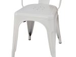ΚΑΡΕΚΛΑ ΜΕΤΑΛΛΙΚΗ MELITA ΣΕ ΛΕΥΚΟ MAT  43x50x82Υ εκ. HM8641.21