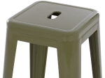 ΣΚΑΜΠΟ ΜΠΑΡ ΜΕΤΑΛΛΙΚΟ MELITA-PRO HM8642.43 ΣΕ DARK OLIVE 43x43x78Υεκ.