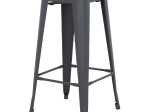ΣΚΑΜΠΟ ΜΠΑΡ ΜΕΤΑΛΛΙΚΟ MELITA-PRO HM8642.50 ΣΕ ΓΚΡΙ 43x43x78Υεκ.