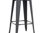 ΣΚΑΜΠΟ ΜΠΑΡ ΜΕΤΑΛΛΙΚΟ MELITA-PRO HM8642.50 ΣΕ ΓΚΡΙ 43x43x78Υεκ.