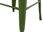 ΣΚΑΜΠΟ ΜΠΑΡ ΜΕΤΑΛΛΙΚΟ MELITA-PRO HM8642.53 ΣΕ LIGHT OLIVE GREEN 43x43x78Υεκ.