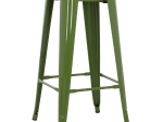 ΣΚΑΜΠΟ ΜΠΑΡ ΜΕΤΑΛΛΙΚΟ MELITA-PRO HM8642.53 ΣΕ LIGHT OLIVE GREEN 43x43x78Υεκ.