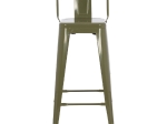ΣΚΑΜΠΟ BAR ME ΠΛΑΤΗ ΜΕΤΑΛΛΙΚΟ MELITA-PRO HM8643.43 DARK OLIVE GREEN 42x42x100Υεκ.
