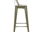 ΣΚΑΜΠΟ BAR ME ΠΛΑΤΗ ΜΕΤΑΛΛΙΚΟ MELITA-PRO HM8643.43 DARK OLIVE GREEN 42x42x100Υεκ.