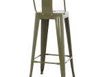 ΣΚΑΜΠΟ BAR ME ΠΛΑΤΗ ΜΕΤΑΛΛΙΚΟ MELITA-PRO HM8643.43 DARK OLIVE GREEN 42x42x100Υεκ.