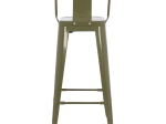 ΣΚΑΜΠΟ BAR ME ΠΛΑΤΗ ΜΕΤΑΛΛΙΚΟ MELITA-PRO HM8643.43 DARK OLIVE GREEN 42x42x100Υεκ.