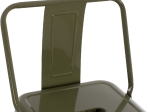 ΣΚΑΜΠΟ BAR ME ΠΛΑΤΗ ΜΕΤΑΛΛΙΚΟ MELITA-PRO HM8643.43 DARK OLIVE GREEN 42x42x100Υεκ.