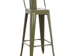 ΣΚΑΜΠΟ BAR ME ΠΛΑΤΗ ΜΕΤΑΛΛΙΚΟ MELITA-PRO HM8643.43 DARK OLIVE GREEN 42x42x100Υεκ.