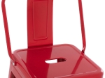 ΣΚΑΜΠΟ BAR ME ΠΛΑΤΗ ΜΕΤΑΛΛΙΚΟ MELITA-PRO HM8643.44 ΚΟΚΚΙΝΟ 42x42x100Υεκ.