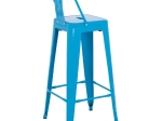 ΣΚΑΜΠΟ BAR-PRO ME ΠΛΑΤΗ ΜΕΤΑΛΛΙΚΟ MELITA HM8643.48 ΜΠΛΕ 42x42x100Υεκ.