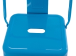 ΣΚΑΜΠΟ BAR-PRO ME ΠΛΑΤΗ ΜΕΤΑΛΛΙΚΟ MELITA HM8643.48 ΜΠΛΕ 42x42x100Υεκ.