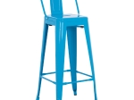 ΣΚΑΜΠΟ BAR-PRO ME ΠΛΑΤΗ ΜΕΤΑΛΛΙΚΟ MELITA HM8643.48 ΜΠΛΕ 42x42x100Υεκ.