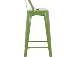 ΣΚΑΜΠΟ BAR ME ΠΛΑΤΗ ΜΕΤΑΛΛΙΚΟ MELITA-PRO HM8643.53 LIGHT OLIVE GREEN 42x42x100Υεκ.
