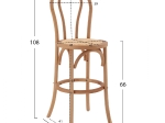 ΣΚΑΜΠΟ ΜΠΑΡ KASSIDY ΞΥΛΙΝΟ ΑΠΟ ΟΞΙΑ DARK HONEY ΜΕ ΨΑΘΑ 41X47X108 HM8749.05