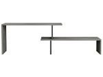 ΕΠΙΠΛΟ ΤΗΛΕΟΡΑΣΗΣ ΕΠΕΚΤ. BRIGGITE HM8892.11 ΜΕΛΑΜΙΝΗ GREY STONE TEXTURE 160x30x45Υεκ.