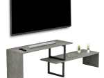 ΕΠΙΠΛΟ ΤΗΛΕΟΡΑΣΗΣ ΕΠΕΚΤ. BRIGGITE HM8892.11 ΜΕΛΑΜΙΝΗ GREY STONE TEXTURE 160x30x45Υεκ.