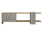 ΕΠΙΠΛΟ ΤΗΛΕΟΡΑΣΗΣ HENRIETTE HM8900.13 ΜΕΛΑΜΙΝΗ ΚΑΡΥΔΙ-STONE TEXTURE 120x28,5x39Υεκ.