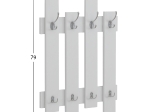 ΚΡΕΜΑΣΤΡΑ ΕΙΣΟΔΟΥ WESSON HM8940.11 ΜΕΛΑΜΙΝΗ ΣΕ ΛΕΥΚΟ 64x4x79Υεκ.