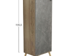 ΠΑΠΟΥΤΣΟΘΗΚΗ-ΝΤΟΥΛΑΠΙ ALVARO HM8954.14 ΜΕΛΑΜΙΝΗ SONAMA-STONE TEXTURE 50Χ38Χ135Yεκ.