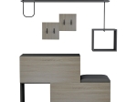 ΕΠΙΠΛΟ ΕΙΣΟΔΟΥ CERB HM8957.11 ΜΕΛΑΜΙΝΗ ΣΕ SONAMA-ΓΚΡΙ 120x20x72Υ εκ.