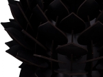 ΦΩΤΙΣΤΙΚΟ CACTI MDF ΣΕ ΧΡΩΜΑ ΜΑΥΡΟ E27 HM9205.03 Φ39x34-104Y εκ.