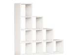 ΒΙΒΛΙΟΘΗΚΗ ΜΕΛΑΜΙΝΗΣ SCALE ΛΕΥΚΟ 120x30x123,6Υεκ.HM9238.11