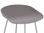 ΣΚΑΜΠΟ ΜΠΑΡ NAILA HM9299.10 ΓΚΡΙ ΜΕΣΑΙΟΥ ΥΨΟΥΣ 44x44x74Yεκ.