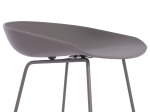 ΣΚΑΜΠΟ ΜΠΑΡ NAILA HM9299.10 ΓΚΡΙ ΜΕΣΑΙΟΥ ΥΨΟΥΣ 44x44x74Yεκ.