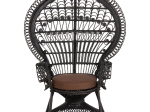 ΠΟΛΥΘΡΟΝΑ ROYAL PEACOCK HM9342.03 RATTAN ΜΑΥΡΟ-ΜΑΞΙΛΑΡΙ ΚΑΦΕ 114x72x150Yεκ.