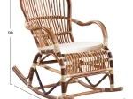 ΚΟΥΝΙΣΤΗ ΠΟΛΥΘΡΟΝΑ ΜΕ ΜΑΞΙΛΑΡΙ SANTA FE RATTAN HM9343 60x103x90Υ εκ.