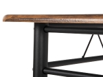 ΣΕΤ ΤΡΑΠΕΖΑΡΙΑΣ 5ΤΜΧ PEARY HM9416.11 ΜΕΤΑΛΛΟ ΜΑΥΡΟ-MDF ΚΑΡΥΔΙ 110x60x74Yεκ.