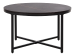 ΤΡΑΠΕΖΙ ΣΑΛΟΝΙΟΥ HM9420.03 BLACK MARBLE ΜΕΛΑΜΙΝΗ-ΜΑΥΡΗ ΜΕΤΑΛΛΙΚΗ ΒΑΣΗ Φ80x48,5Yεκ.