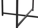 ΤΡΑΠΕΖΙ ΣΑΛΟΝΙΟΥ HM9420.03 BLACK MARBLE ΜΕΛΑΜΙΝΗ-ΜΑΥΡΗ ΜΕΤΑΛΛΙΚΗ ΒΑΣΗ Φ80x48,5Yεκ.