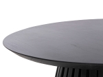ΤΡΑΠΕΖΙ ΣΑΛΟΝΙΟΥ ΣΤΡΟΓΓΥΛΟ FRANTZ HM9523.02 ΜΑΣΙΦ MINDI ΞΥΛΟ-ΜΑΥΡΟ Φ100X40Υεκ.