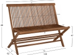 ΣΕΤ ΤΡΑΠΕΖΑΡΙΑΣ ΕΞΩΤ. ΧΩΡΟΥ 3ΤΜΧ KENDALL HM11952 ΜΑΣΙΦ ΞΥΛΟ TEAK ΦΥΣΙΚΟ
