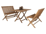 ΣΕΤ ΤΡΑΠΕΖΑΡΙΑΣ ΕΞΩΤ. ΧΩΡΟΥ 3ΤΜΧ KENDALL HM11952 ΜΑΣΙΦ ΞΥΛΟ TEAK ΦΥΣΙΚΟ
