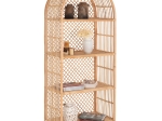 ΒΙΒΛΙΟΘΗΚΗ HM9552 ΑΠΟ ΦΥΣΙΚΟ RATTAN ΣΕ ΦΥΣΙΚΟ ΧΡΩΜΑ 80x40x182Υεκ.