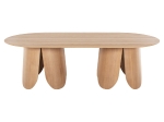 ΤΡΑΠΕΖΙ ΟΒΑΛ DENTY HM9611.01 MDF ΜΕ ΚΑΠΛΑΜΑ ΔΡΥΟΣ-ΦΥΣΙΚΟ ΟΑΚ 240x120x75Υεκ.
