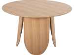 ΤΡΑΠΕΖΙ ΣΤΡΟΓΓΥΛΟ DENTY HM9612.01 MDF ΜΕ ΚΑΠΛΑΜΑ ΔΡΥΟΣ-ΧΡΩΜΑ ΔΡΥΟΣ Φ120x75Υεκ.