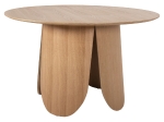 ΤΡΑΠΕΖΙ ΣΤΡΟΓΓΥΛΟ DENTY HM9612.01 MDF ΜΕ ΚΑΠΛΑΜΑ ΔΡΥΟΣ-ΧΡΩΜΑ ΔΡΥΟΣ Φ120x75Υεκ.